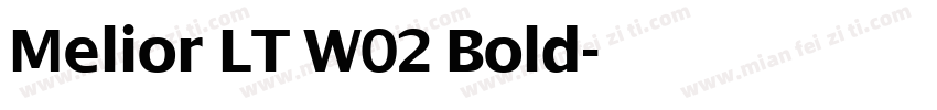 Melior LT W02 Bold字体转换